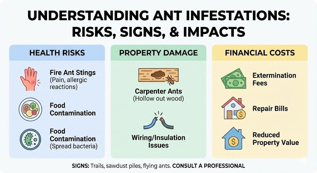 Sugar ants infestation