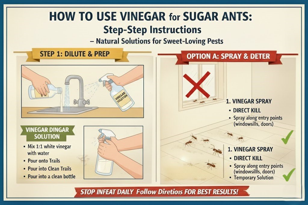 How to Use Vinegar for Sugar Ants: Step-by-Step Instructions
