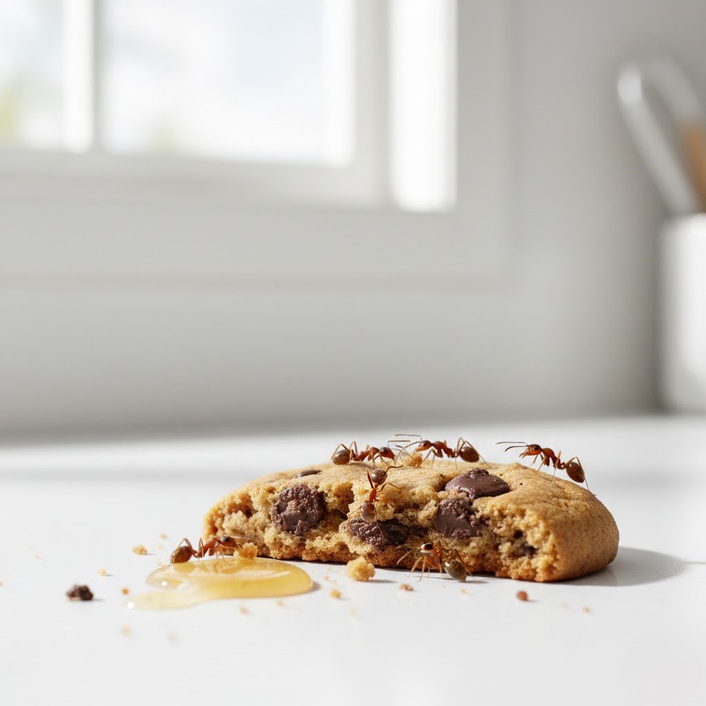 The tiny scale of a sugar ant helps explain why their bites are rarely felt by humans.